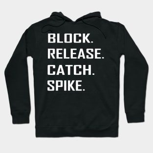 block release catch spike shirt Hoodie